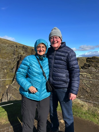 it was chilly on our Fjaorargljufur Canyon hike